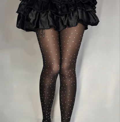 Sheer Rhinestone Tights (15-20 mmHg)